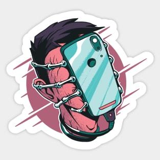 Alien Phone Facehugger Sticker